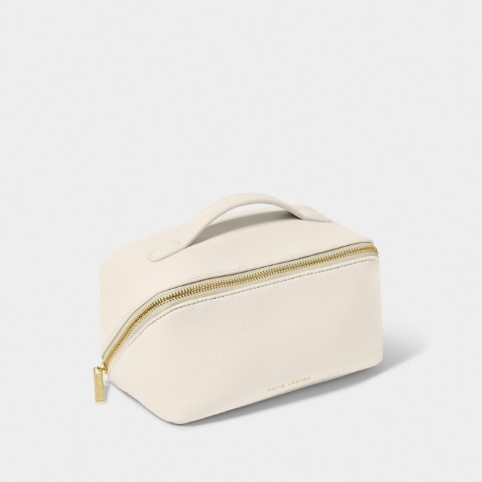 Katie Loxton Medium Makeup & Wash Bag - Off White